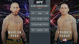 Marlon Vera Vs. Frankie Edgar : UFC 4 Gameplay (Legendary Difficulty) (AI Vs AI) (PS5)