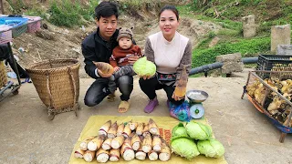 Harvest bamboo shoots & vegetables bring them to the market to sell | Hà Tòn Chài