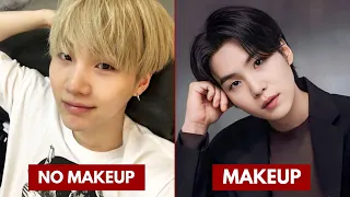 KPOP IDOL WITH OPEN MOUTH MAKEUP AND WITHOUT MAKEUP | HANDSOME KOREAN ACTORS