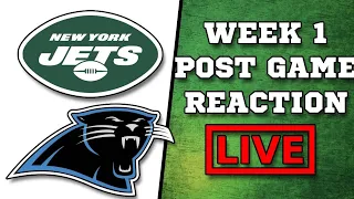 Jets vs Panthers Post Game Live Reaction! - Week 1