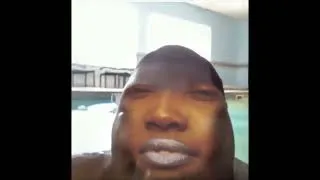 Fat guy cries after going underwater but its CupcakKe