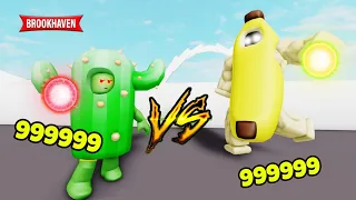 CACTUS RAGE 999999 VS BANANE 999999 ! BROOKHAVEN - ROBLOX