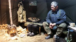 ЖИВЕМ В ПАЛАТКЕ НА БЕРЕГУ /ЛУЧШАЯ ОХОТА НА СЕЛЕЗНЯ /СОБИРАЕМСЯ ДОМОЙ / ВЕСЕННЯЯ ОХОТА 2021 / Часть 4