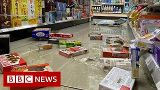 Japan hit by strong earthquake cutting power to millions - BBC News