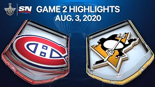 NHL Highlights | Canadiens vs. Penguins, Game 2 - Aug. 3, 2020