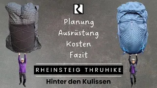 Rheinsteig - Hinter den Kulissen | Planung, Ausrüstung, Kosten, Fazit | Trekking Packliste | Gewicht