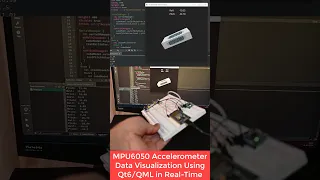 MPU-6050 Accelerometer Data Visualization Using ESP32 and Qt6 QML #esp32 #qml #qt #3d