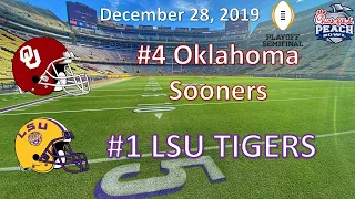 12/28/19 - CFP Semifinal Peach Bowl Data Center - #4 Oklahoma vs #1 LSU