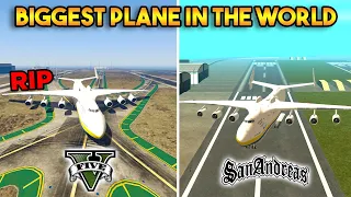GTA 5 BIGGEST PLANE VS SAN ANDREAS BIGGEST PLANE (WHICH IS BEST?)