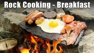 Cooking on a Rock - Bushcraft Breakfast