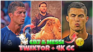CR7 Sigma & Messi With GOAT - Best 4k Clips + CC High Quality For Editing 🤙💥