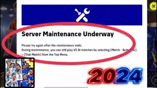 Pes Mobile 2024 Server Maintenance underway, fix the problem now!