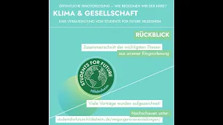 "Klima & Gesellschaft" - Die Ringvorlesung im Rückblick