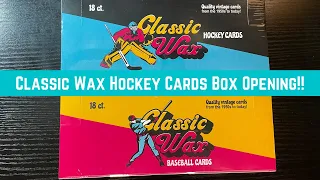 Classic Wax Hockey Cards Box Opening!