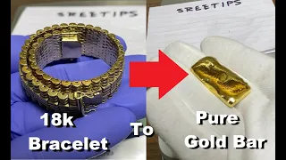Pure Gold From an 18k Bracelet