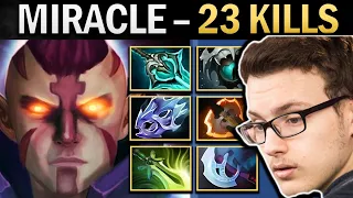 Anti-Mage Dota Gameplay Miracle with 23 Kills and Moon Shard