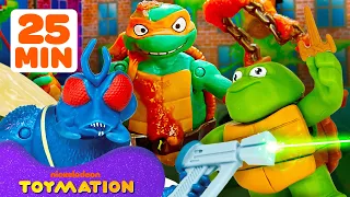 Ninja Turtles BEST Fighting, Food and Rescue Moments! ⚔️ | TMNT Toys | Toymation