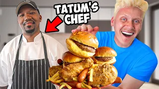 Eating ONLY NBA CHEF Food for 24 Hours!