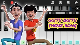 Gattu Battu Title Song Piano Tutotrial || #Cartoon Theme Song Piano Tutorial || Piano Finger Master
