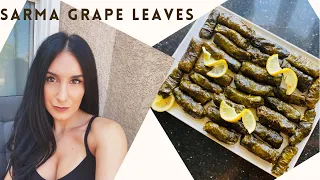 Sarma- Rice Stuffed Grape Leaves- Lebanese Armenian Dolma