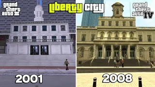 GTA 3 vs GTA 4 | LIBERTY CITY PLACES