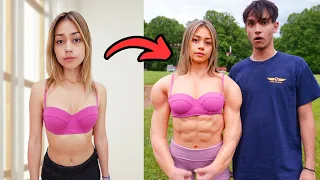 MY GIRLFRIEND’S CRAZY BODY TRANSFORMATION!