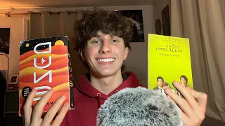 soft spoken book collection ASMR (talking, tapping, page turning)