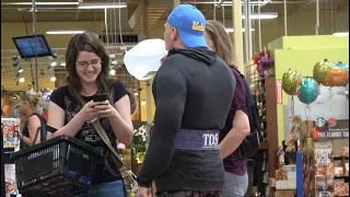 Gym Douche picks up Girls at the Grocery store!