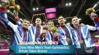 Olympics   China Wins Mens Team Gymnastics