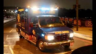 [EXTREMLY RARE] Heathrow Air Ambulance responding with American Ford ambulance in London