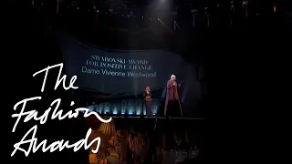 Dame Vivienne Westwood wins the Swarovski Award for Positive Change | The Fashion Awards 2018