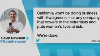 California ending business partnership with Walgreens over abortion pills restriction