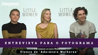 LEGENDADO: Florence Pugh, Saoirse Ronan e Timothée Chalamet em entrevista para o Fotograma