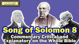 The Song of Solomon Chapter 8 || Jameison-Faussett-Brown Commentary