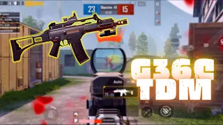 Woow!! I PLAYED with G36C ONLY RUSH 4 FINGER FULL GYRO 🔥 Pubg Mobile TDM #12