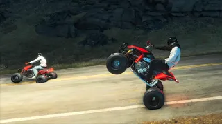 THE CREW MOTORFEST : POPPING WHEELIES ON QUADS/BIKES