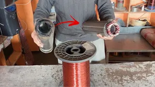 How to rewind water motor (pump) || Amazing process of winding motor