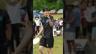 Goal for Massachusetts in quarterfinals at the 2023 USA Ultimate D-I College Championships #frisbee