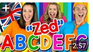 Alphabet song abc song uk zed version learn the alphabet British