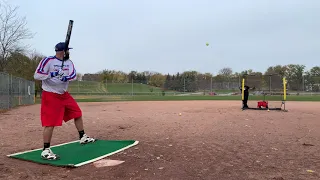 Cutting a softball part 3