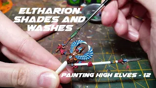 Painting 4th Edition High Elves - 12 Eltharion Shades and Washes