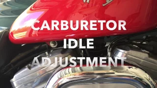 How to Adjust the Idle On All Harley Davidson Carburetor Motorcycle.