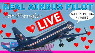 Real Airbus Pilot Flies the A320 Live in MSFS 2020: Valentines Day Special!