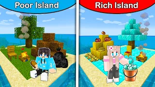 Minecraft Poor vs Rich island