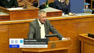 Kalle Grünthal: Me ei saa pidada debatti kui peame kuulama haigestunud valitsuse segast sonimist