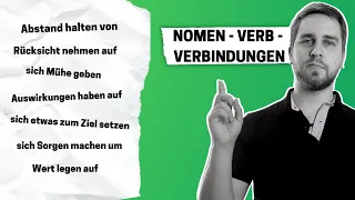 Diese NOMEN VERB VERBINDUNGEN brauchst du JEDEN TAG | Deutsch lernen B1-C1 |