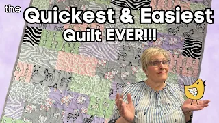 The FASTEST Quilt EVER ~ In Just Hours ~ WITH 1 LAYER CAKE!!