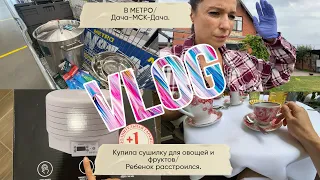 VLOG 147 МЕТРО/купила кастрюлю/Привела в порядок грядки/погуляла по центру/Сушка для овощей и фрукт.