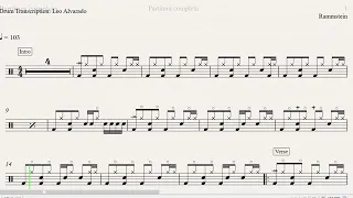 Bestrafe Mich Rammstein Demo drum Sheet