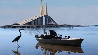 Kayak Fishing near the Sunshine Skyway Bridge